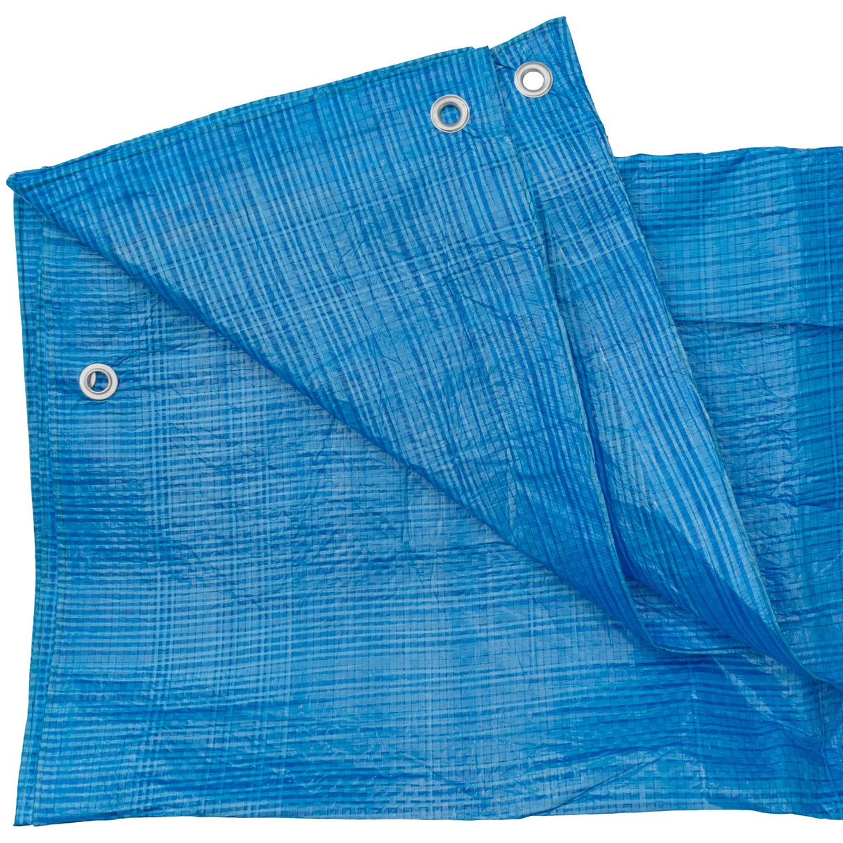 Blue S-Grade Tarpaulin with 20 x 4" Bungee Balls (White)