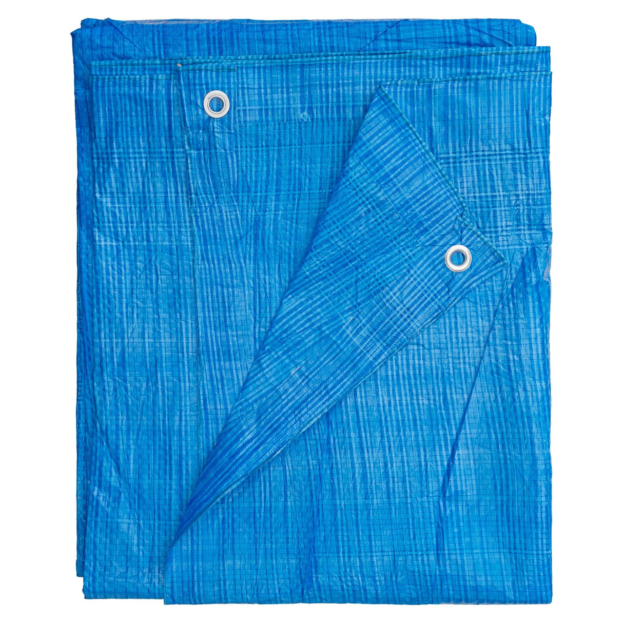 Blue S-Grade Tarpaulin with 20 x 4" Bungee Balls (White)