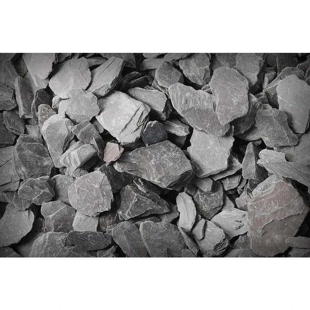 Blue Slate Chippings 20mm 20kg Bag Pallet of 49 - Armstrong Cheshire