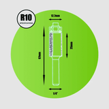 Bottom Bearing Cutter 1/4" x 12mm x 25.4mm - R10 - Armstrong Cheshire