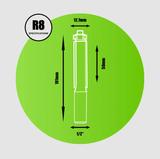 Bottom Bearing Guided Cutter 1/2"x12.7mmx50mm - R8 - Armstrong Cheshire