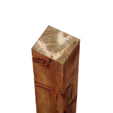 Brown Treated Wooden Fence Post UC3u 100mm x 100mm - Armstrong Cheshire