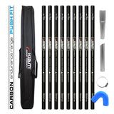 CARBON Fibre Endurance Range Push-fit Gutter Vacuum Pole Kit (51mm Diameter) 20ft-40ft Kits - Armstrong Cheshire