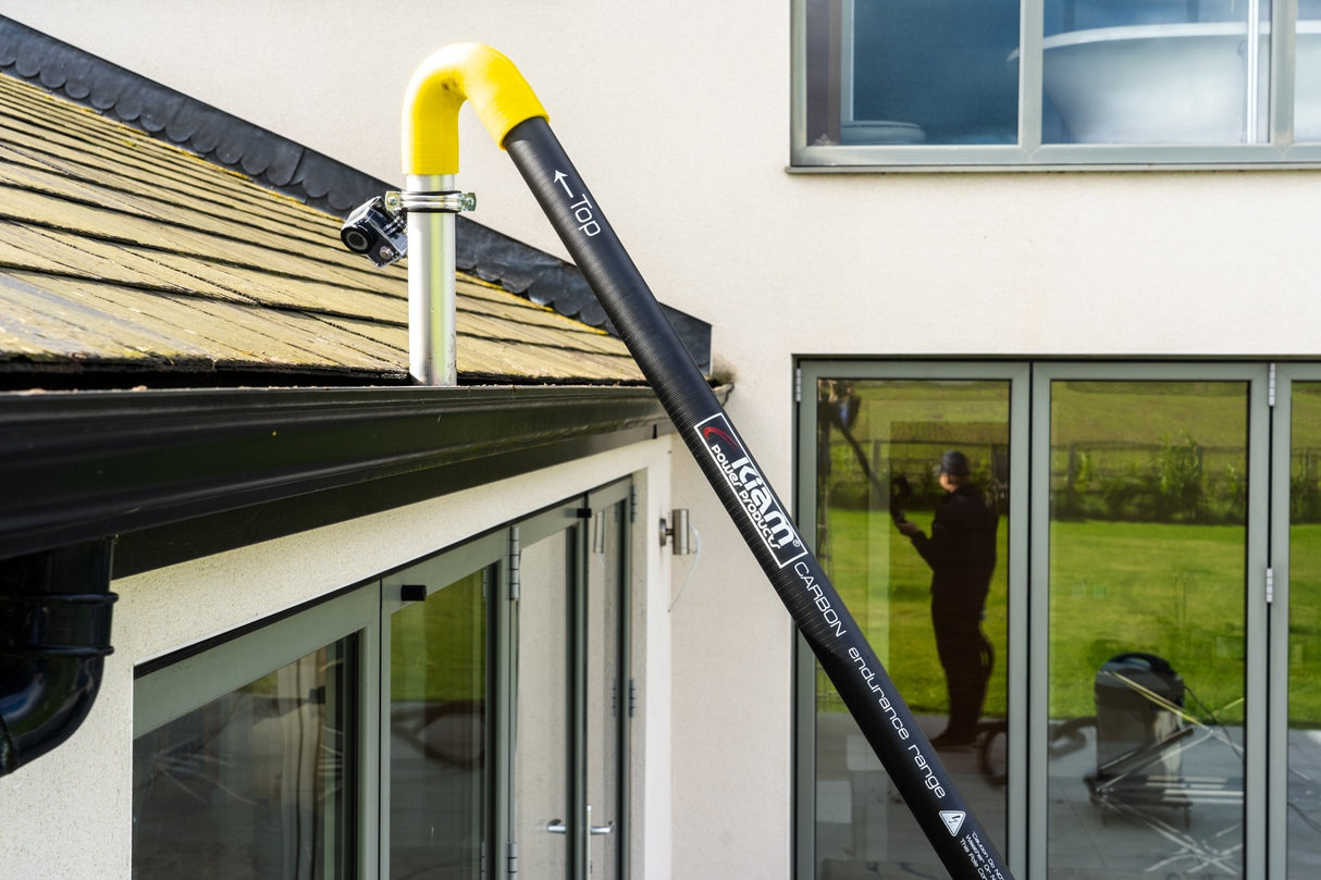 CARBON Fibre Endurance Range Push-fit Gutter Vacuum Pole Kit (51mm Diameter) 20ft-40ft Kits - Armstrong Cheshire