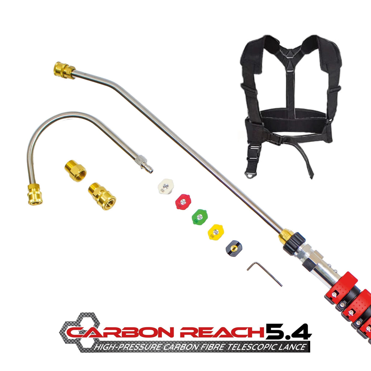Carbon Reach 5.4 Metre Telescopic Carbon Fibre Lance - Armstrong Cheshire