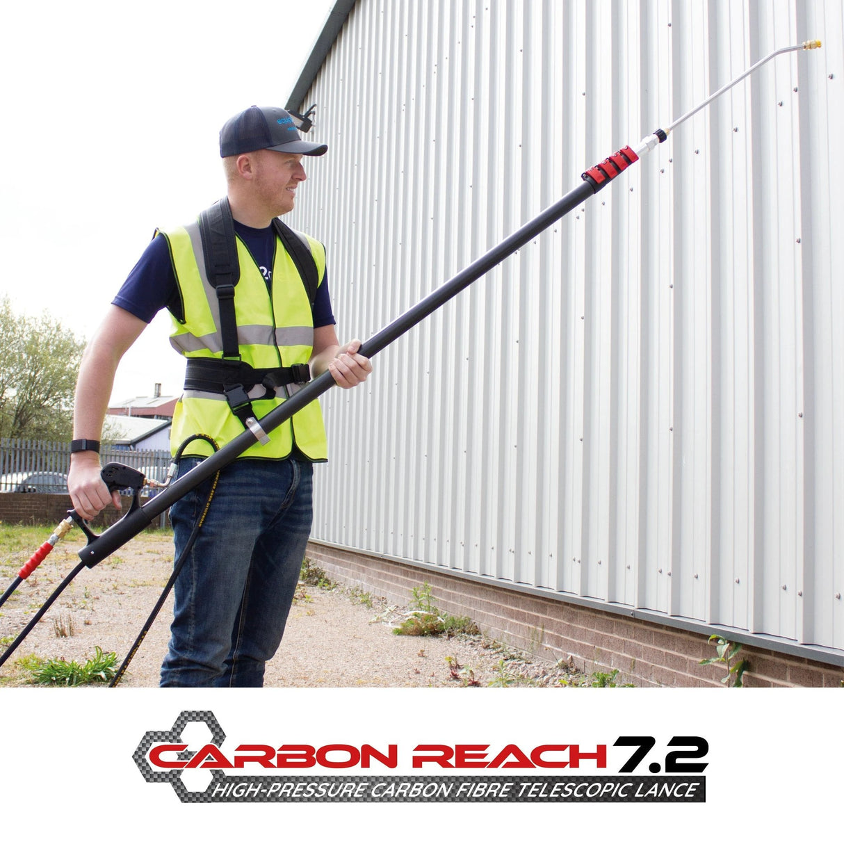 Carbon Reach 7.2 Metre Telescopic Carbon Fibre Lance - Armstrong Cheshire