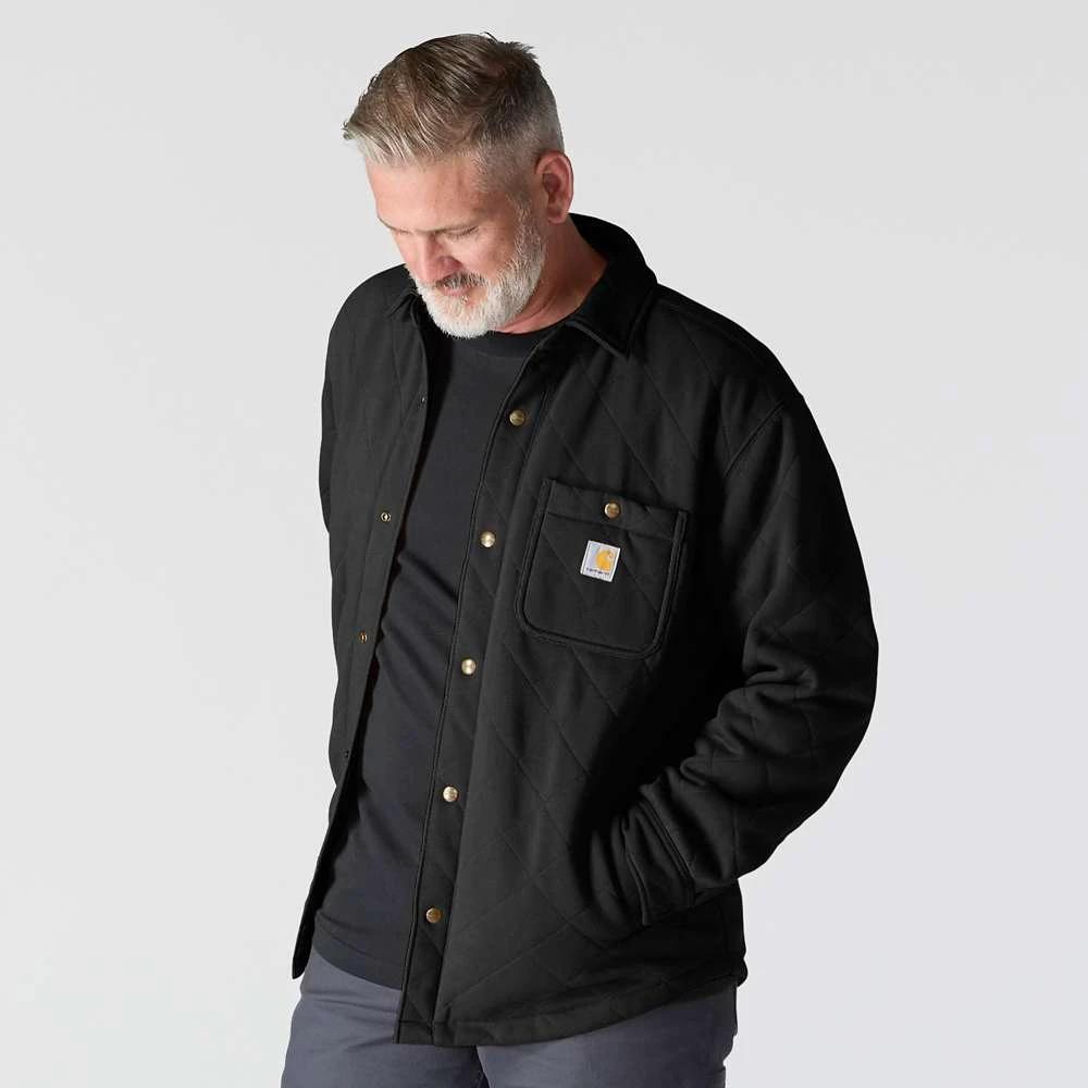 Carhartt Rain Defender Loose Fit Heavyweight Quilted Snap Front Shirt Jacket - Armstrong Cheshire