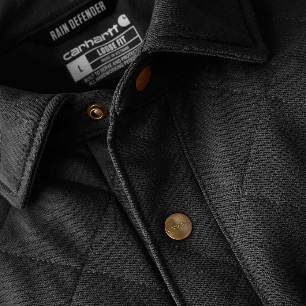 Carhartt Rain Defender Loose Fit Heavyweight Quilted Snap Front Shirt Jacket - Armstrong Cheshire