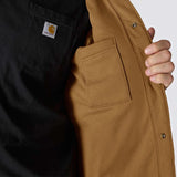 Carhartt Rain Defender Loose Fit Heavyweight Quilted Snap Front Shirt Jacket - Armstrong Cheshire