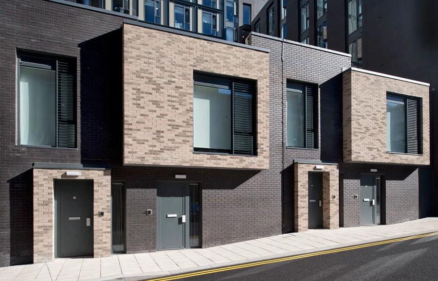 Carlton Black Smooth Brick 65mm - Armstrong Cheshire