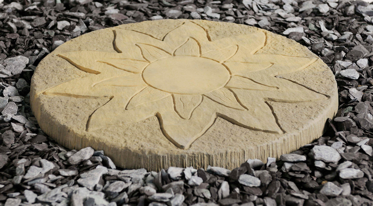 celestial sun stepping stone on chippings