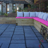Chalice Concrete Paving Patio Kit 7.29m2 Welsh Slate by Bowland Stone