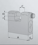 Cisa 285 66 Container Padlock Master Keyed by Keytrak