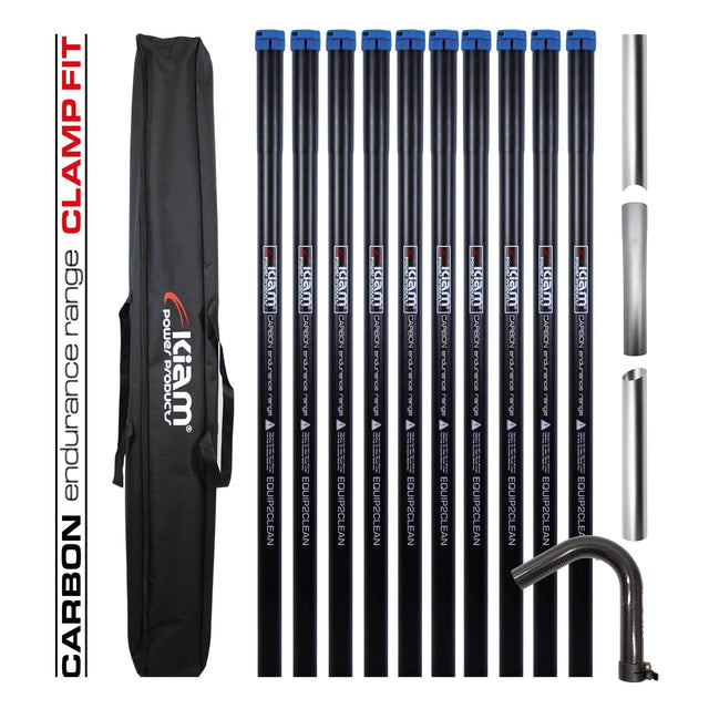 Clamped Carbon Fibre Gutter Vacuum Pole Kits (51mm Diameter) 20ft-40ft - Armstrong Cheshire