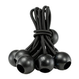 Clear XL-Grade Tarpaulin with 10 x 6" Bungee Balls (Black) and 10 x Screw Type Tarp Clips