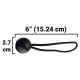 Clear XL-Grade Tarpaulin with 10 x 6" Bungee Balls (Black) and 10 x Screw Type Tarp Clips