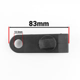 Clear XL-Grade Tarpaulin with 10 x 6" Bungee Balls (Black) and 10 x Screw Type Tarp Clips