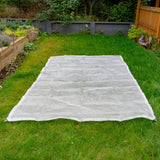Clear XL-Grade Tarpaulin with 10m of 6mm Bungee Rope and 10 x Screw Type Tarp Clips