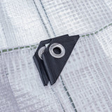 Clear XL-Grade Tarpaulin with 20 x 4" Bungee Balls (White)