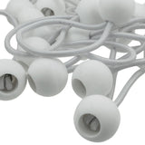 Clear XL-Grade Tarpaulin with 20 x 4" Bungee Balls (White)