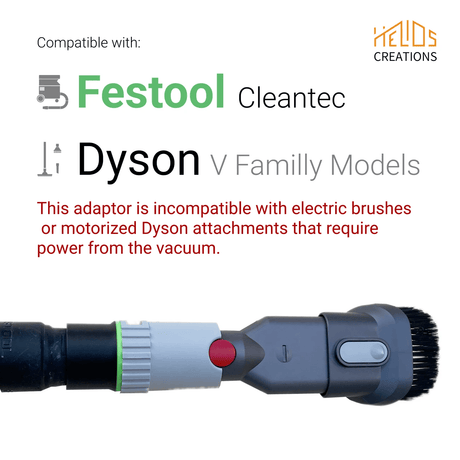 Connect Dyson tools to your Festool Dust Extractor by Helios Creations