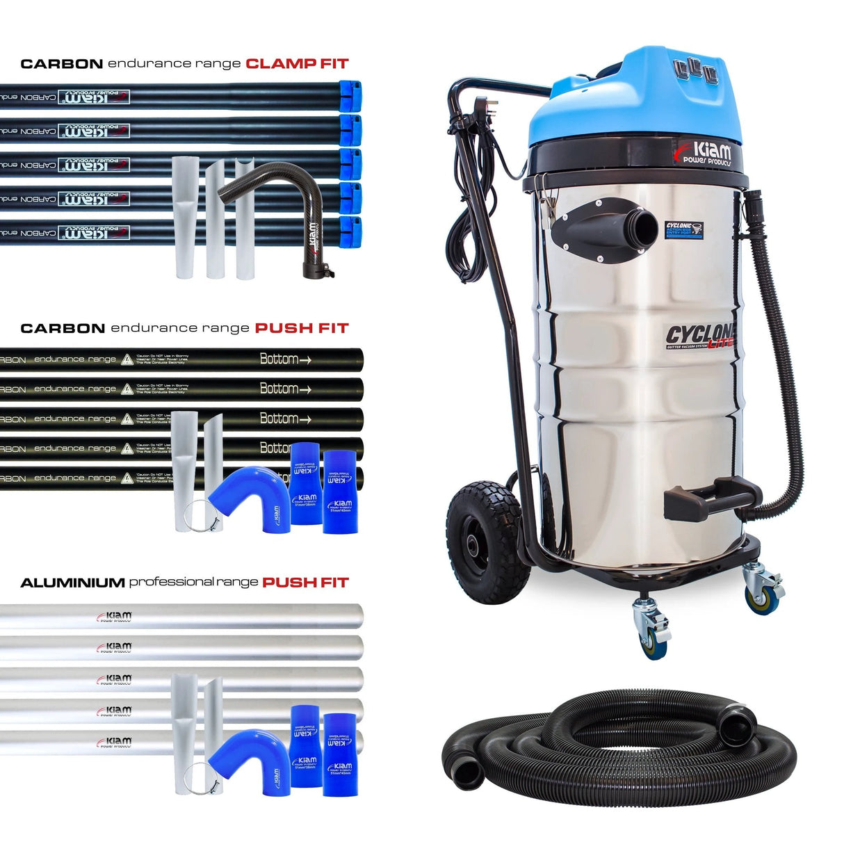 Cyclone Lite® KV100 Gutter Vacuum 3600W - Side Entry - Armstrong Cheshire