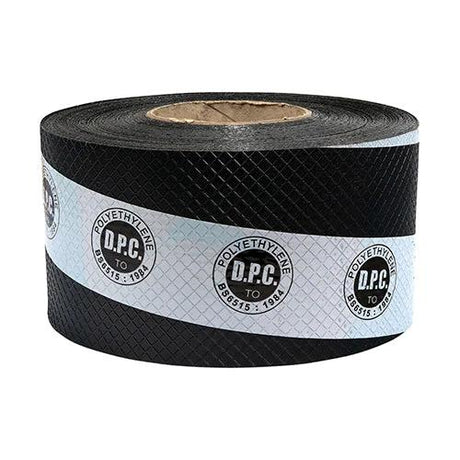 Damp Proof Course - Black Recycled Polyethylene DPC Barrier for Brick & Block Walls - Armstrong Cheshire