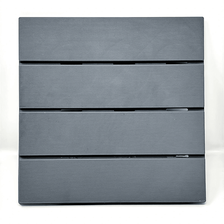 Decki Push-Fit Decking Tiles 4 Pack Seamless  Grids Compatible For Decks Patios Gyms Sheds Slip-Resistant - Armstrong Cheshire