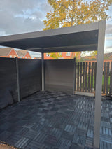 Decki Push-Fit Decking Tiles 4 Pack Seamless  Grids Compatible For Decks Patios Gyms Sheds Slip-Resistant - Armstrong Cheshire
