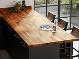 Deterra Solid Iroko Real Wood Kitchen Worktops 40mm (T)