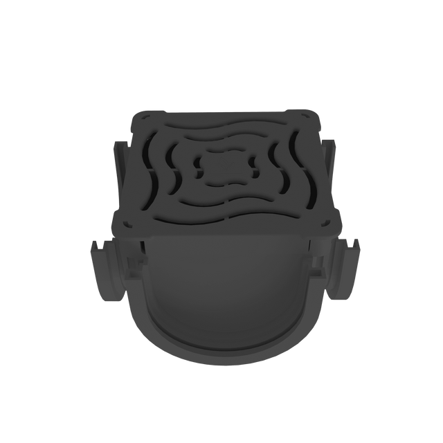 Drain Q Four Way Corner Unit Sump For IBRAN S With Four Inline Outlets And One Vertical Outlet 110mm Compatible - Armstrong Cheshire