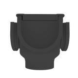Drain Q Four Way Corner Unit Sump For IBRAN S With Four Inline Outlets And One Vertical Outlet 110mm Compatible - Armstrong Cheshire
