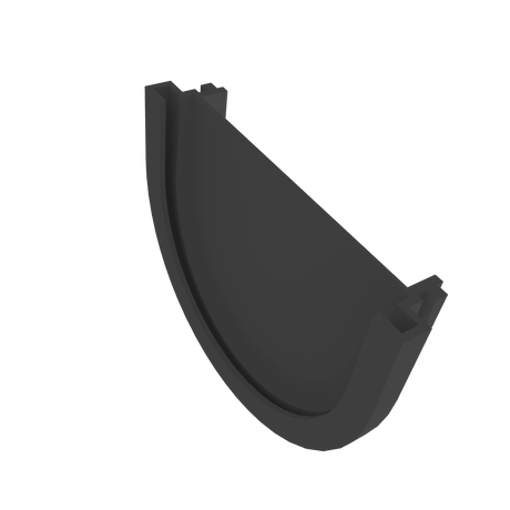 Drain T Blanking End Cap IBRAN T Compatible With IBRAN S Driveway Drainage Channel System Seal Recycled Plastic - Armstrong Cheshire