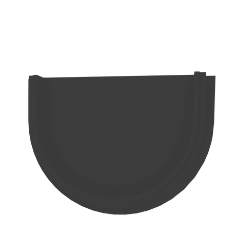 Drain T Blanking End Cap IBRAN T Compatible With IBRAN S Driveway Drainage Channel System Seal Recycled Plastic - Armstrong Cheshire