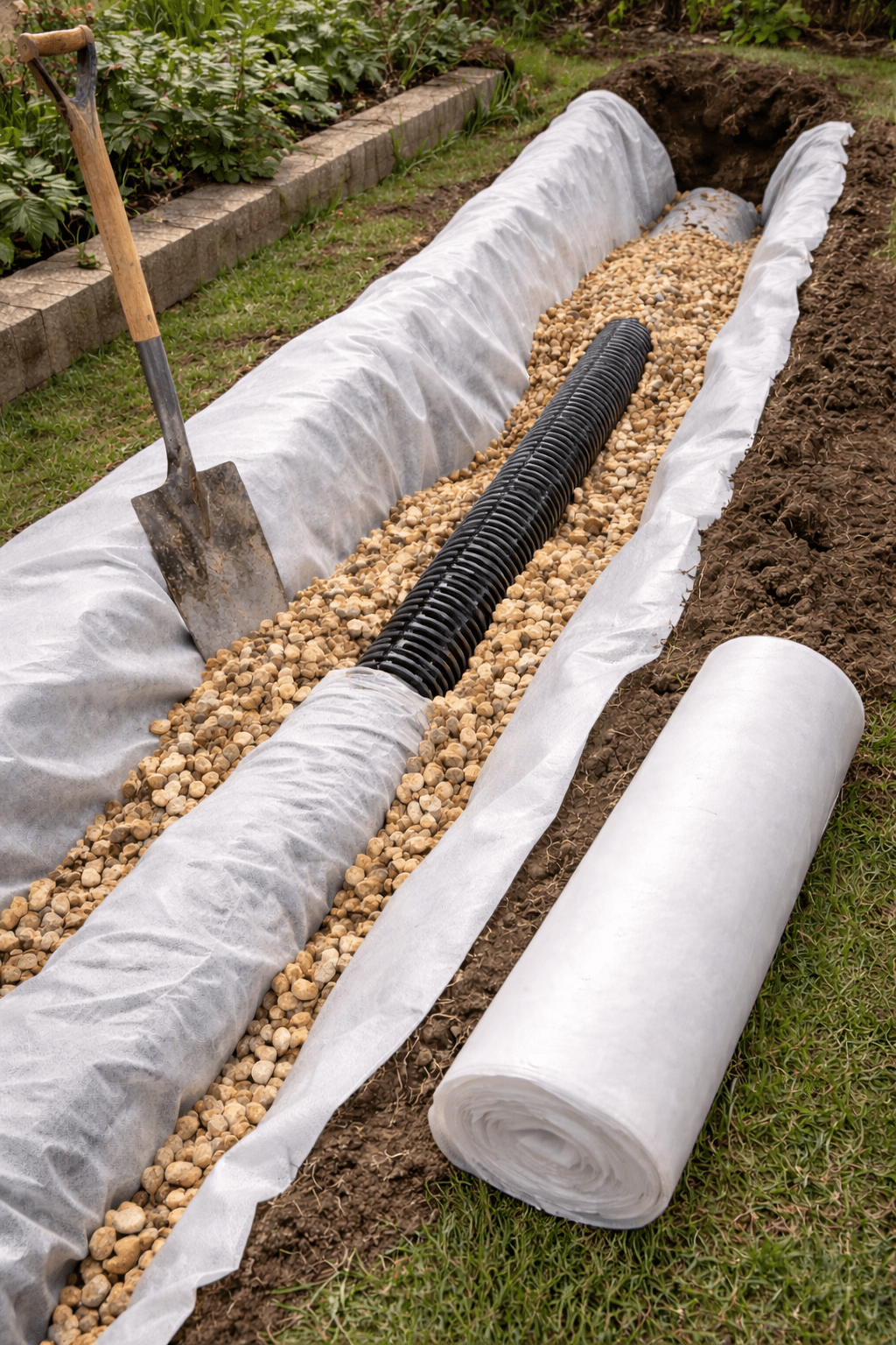 Drainage Non-Woven 2.25m Width Fabric – 80GSM