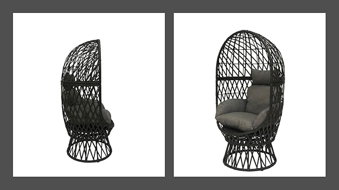 Swivel Egg Chair Metal Framed