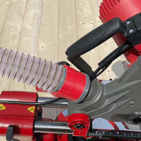 Einhell Mitre Saw Dust Port Adapter to 38, 40, 45, 50, 63 mm Hose Pipe by Helios Creations