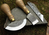 Leather Craft Tool Set – Half Moon Knife, Beveler & Stitching Chisels