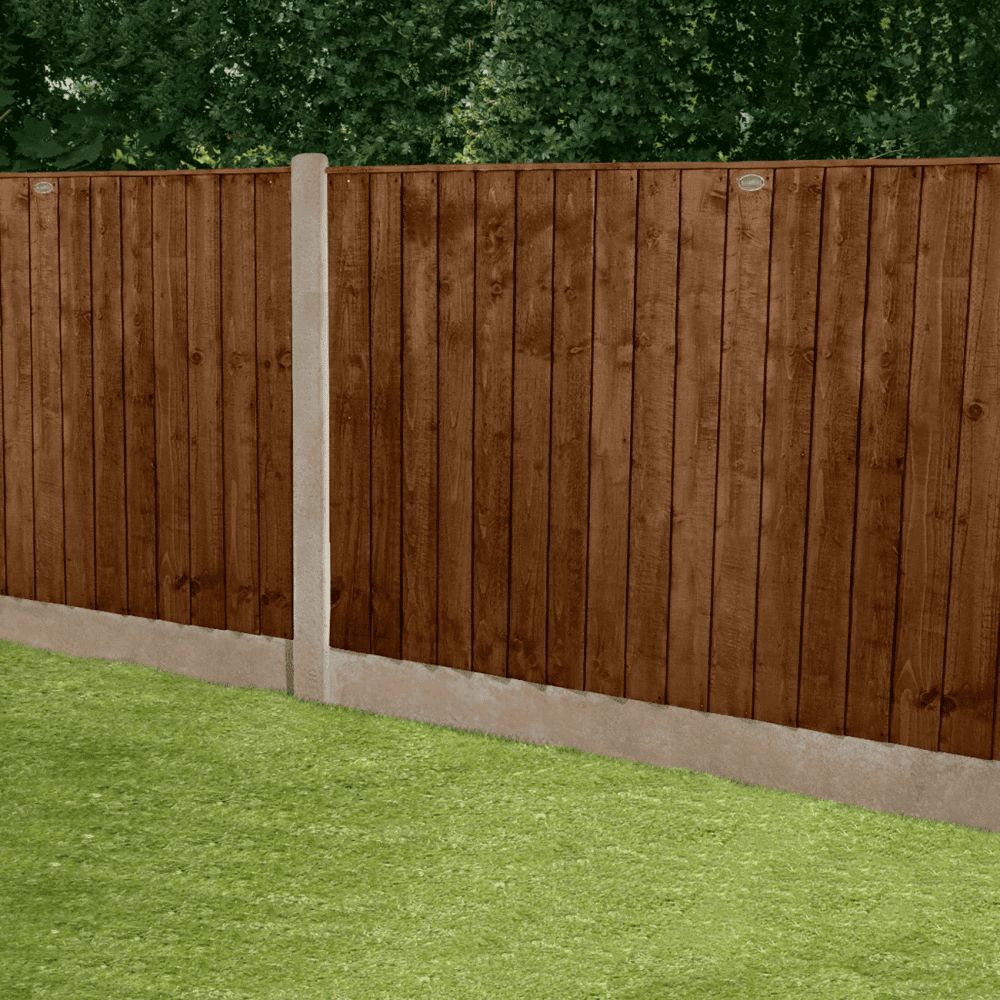 Feather Edge Fencing Boards Pressure Treated Brown 150mm - Armstrong Cheshire