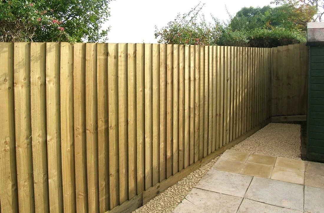 Feather Edge Fencing Boards Pressure Treated Green 125mm - Armstrong Cheshire