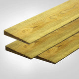 Feather Edge Fencing Boards Pressure Treated Green 125mm - Armstrong Cheshire