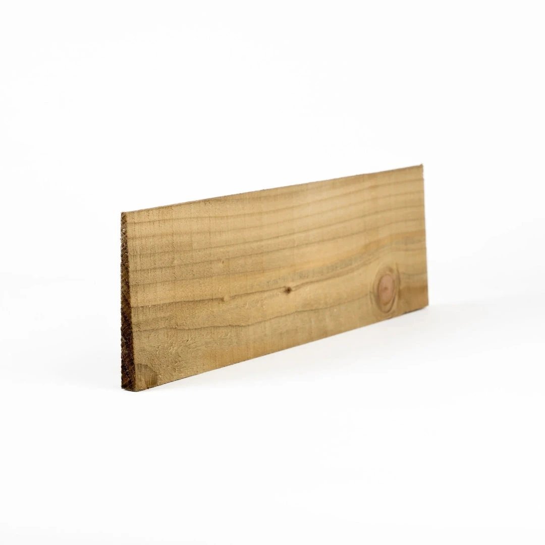Feather Edge Fencing Boards Pressure Treated Green 150mm - Armstrong Cheshire