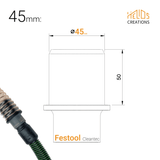 Festool Extractor to Ducting Hose Pipe Connector. Sizes: 38, 40, 45, 50, 63 mm by Helios Creations