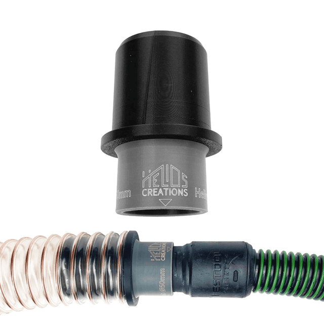 Festool Extractor to Ducting Hose Pipe Connector. Sizes: 38, 40, 45, 50, 63 mm by Helios Creations