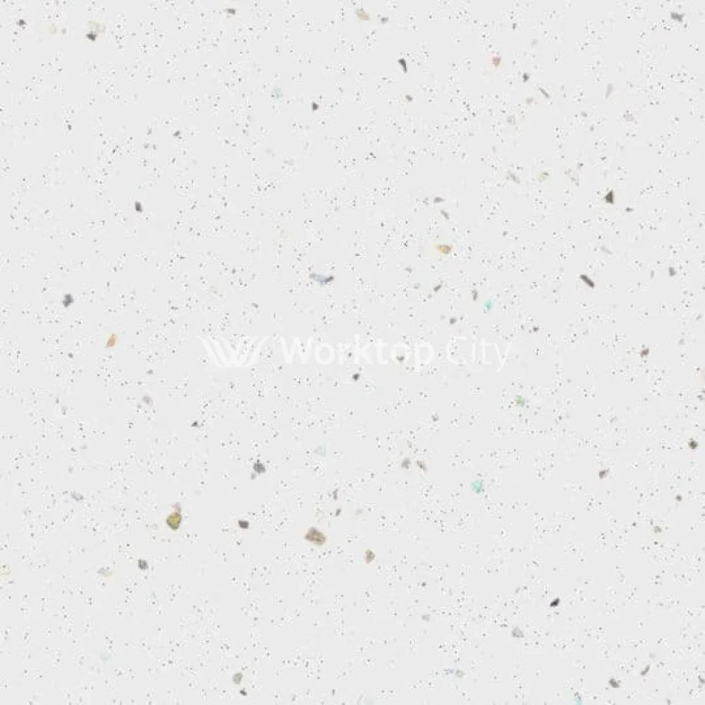 Formica Originals PP7680 Platinum White 22mm Square Edge Laminate Kitchen Worktops - Platinum Etchings Finish