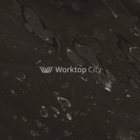 Formica Originals PP5015 Black Painted Marble Laminate Kitchen Worktops - Satin NDF Finish