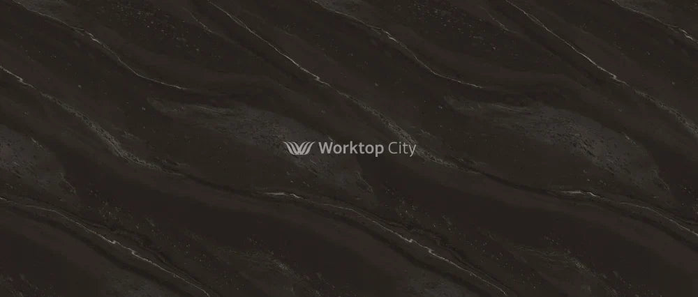 Formica Originals PP5015 Black Painted Marble Laminate Kitchen Worktops - Satin NDF Finish