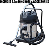 Kiam KV60-2 2400W Twin Motor Industrial Wet and Dry Vacuum Cleaner