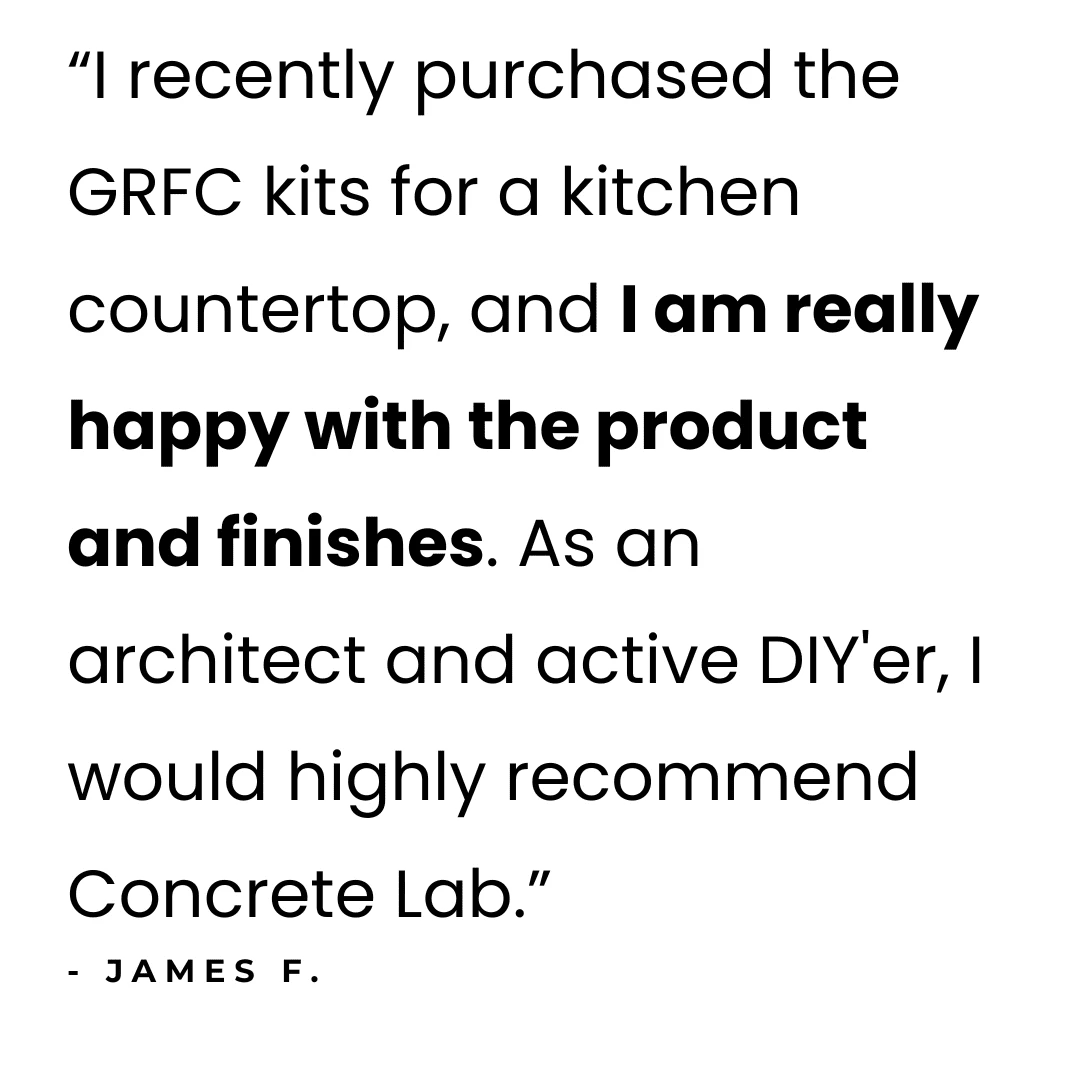 GFRC Concrete Worktop Mix by Concrete Lab