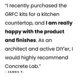 GFRC Concrete Worktop Mix by Concrete Lab